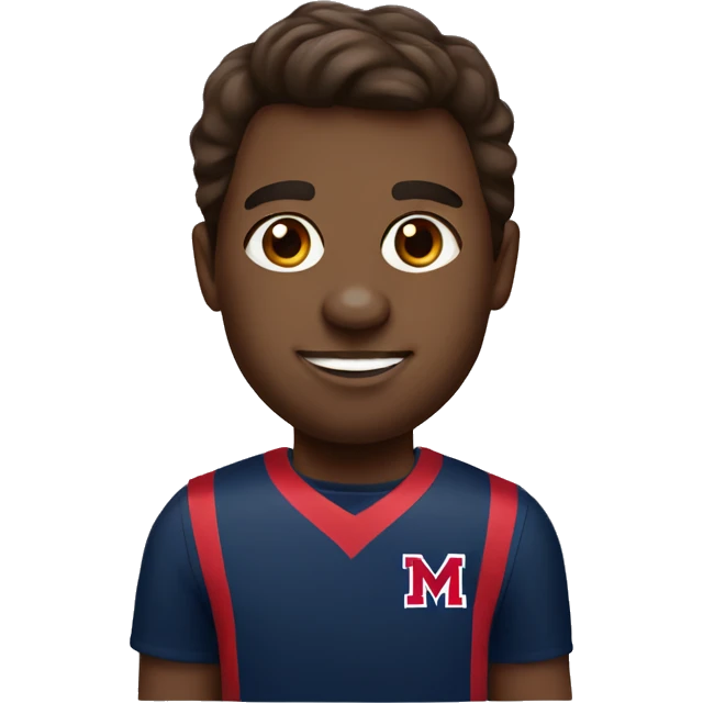 Ole Miss fan brown hair emoji