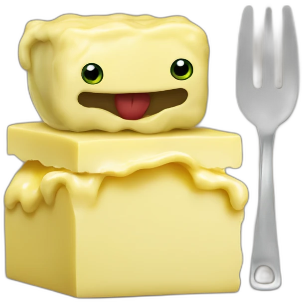 butter upsets the frog's stomach and ruins dinner! emoji