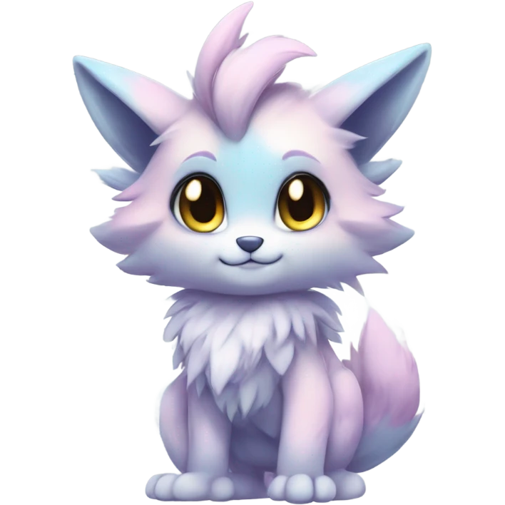 Anthro-Pastel-Fur-Sona-Chibi-Shiny-Fakémon full body emoji