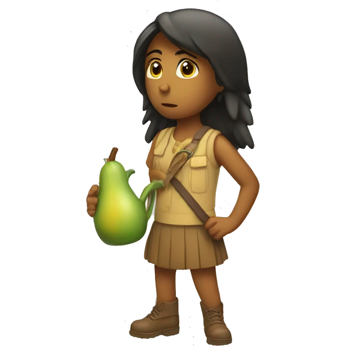 Chica tomando mate emoji