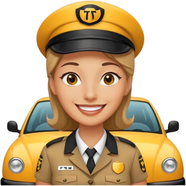 woman taxi driver emoji