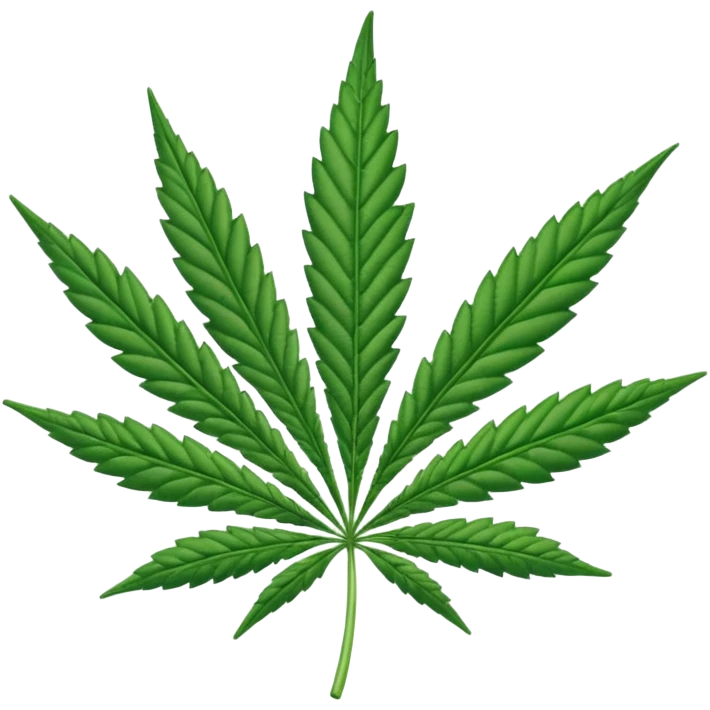 Hola de cannabis emoji