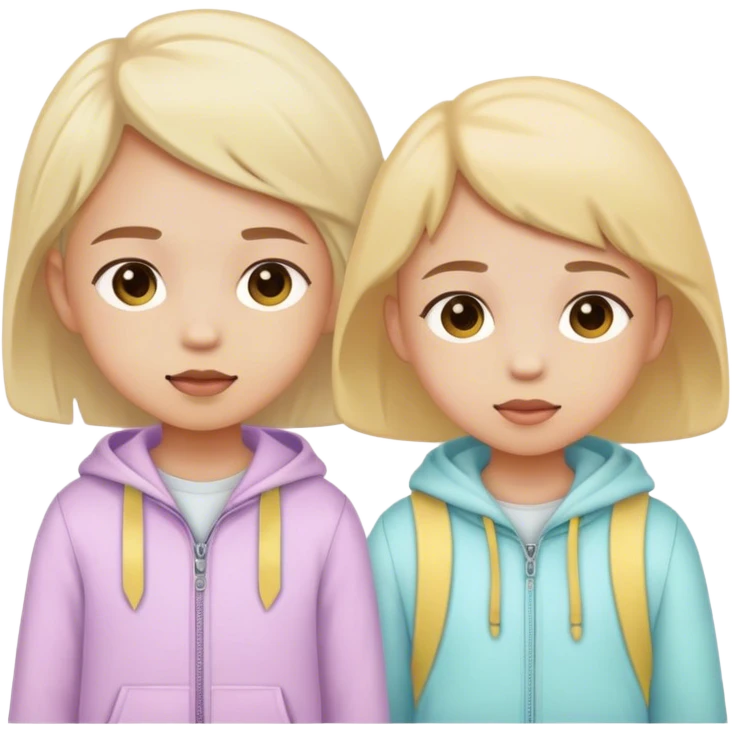 childs with pastel clothes emoji