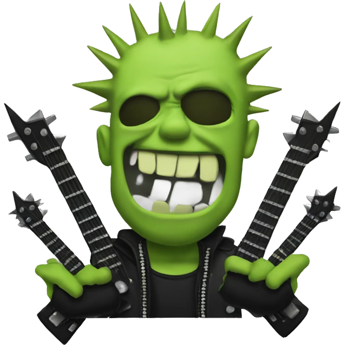 thrash punk with spiked wrist emoji