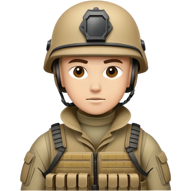 Modern soldier emoji