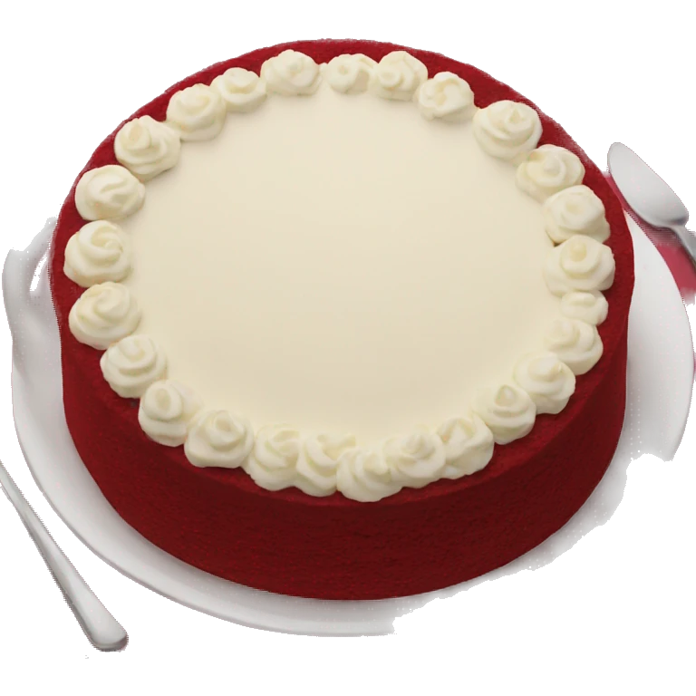 red velvet cake emoji
