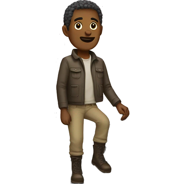 man at the foot of the mountain emoji