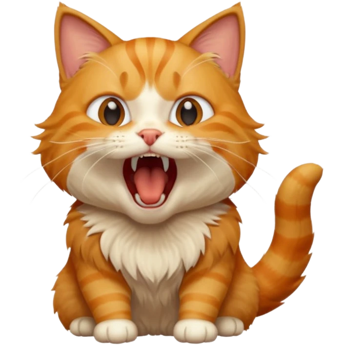 Gato gritando emoji