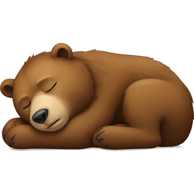 Bear sleeping  emoji
