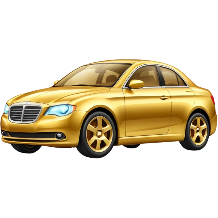 Gold car emoji