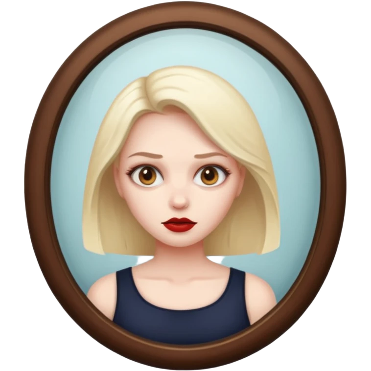 killer in mirror behind woman emoji