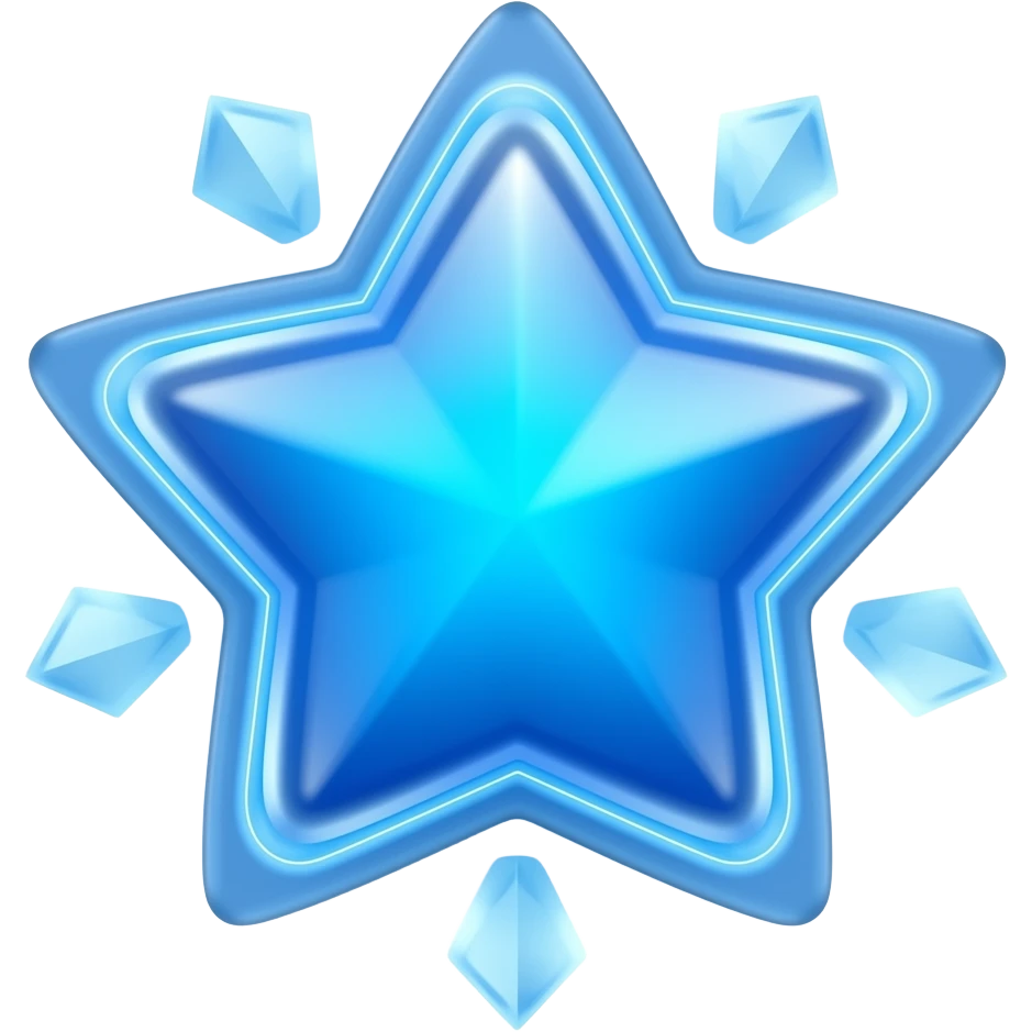 Can you make a blue star emoji that is enegetic,which symbolises a star ⭐️ that had sugar before bed emoji