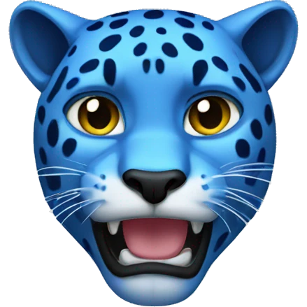 a blue panther emoji