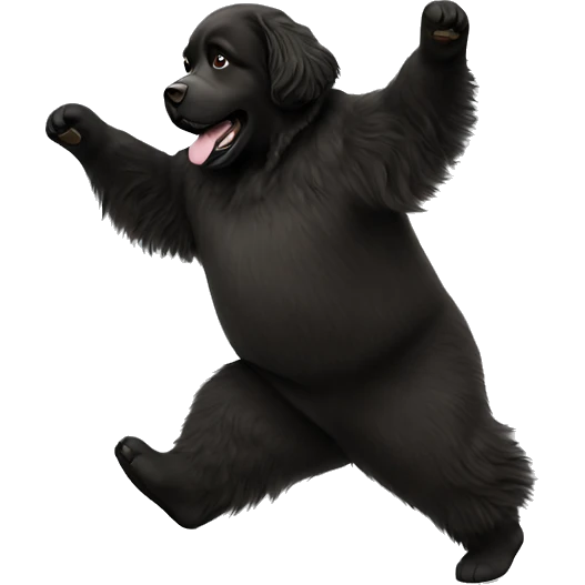 Newfoundland dancing emoji