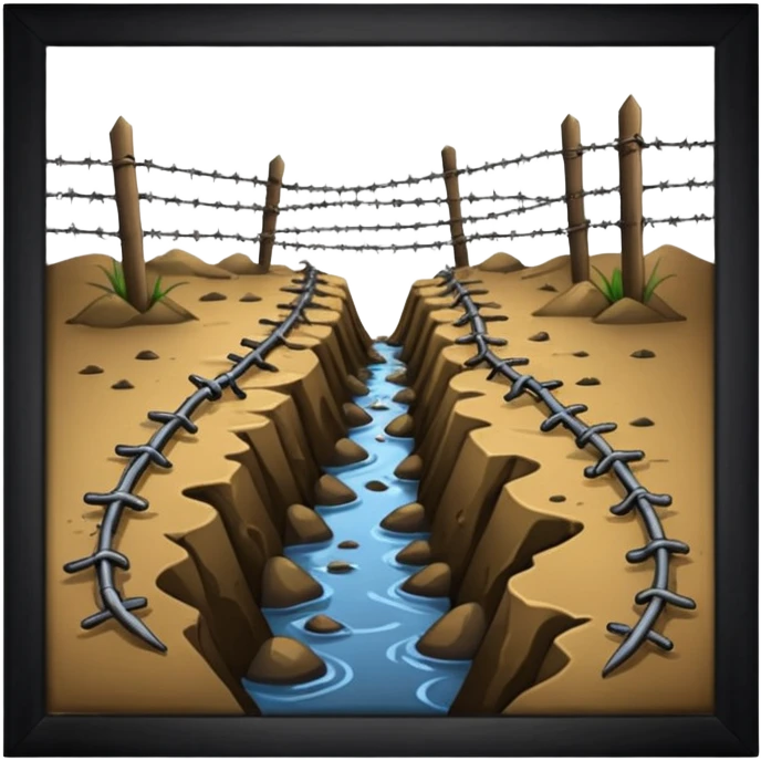 world war one, dirty trenches emoji