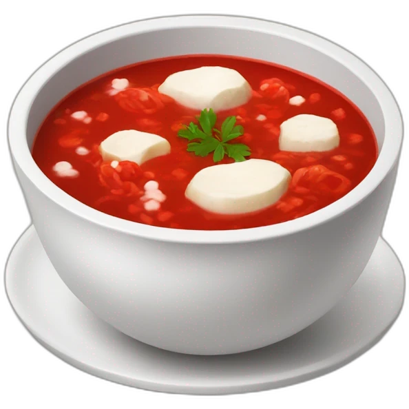 Borsch with salo emoji