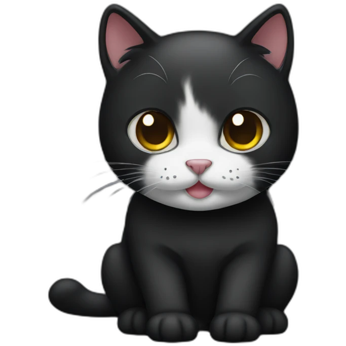 Cute black cat emoji