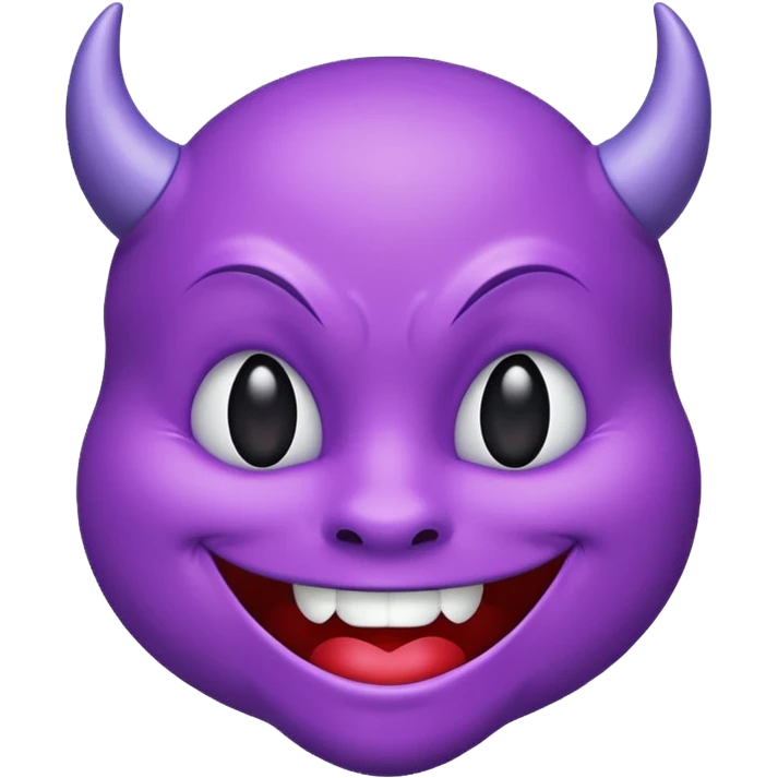 purple devil kiss emoji emoji