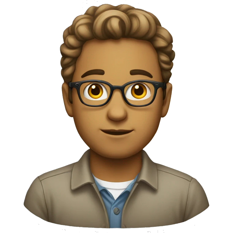 Réfléchir intellectuel jeune emoji