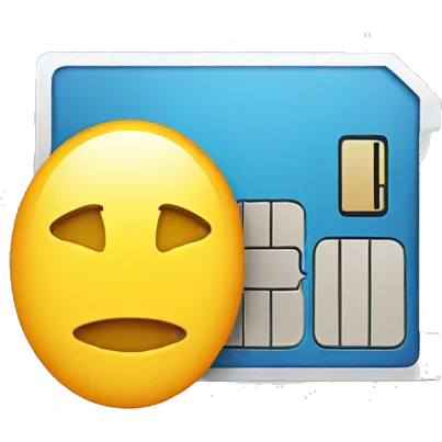 SIM card for phone without the smile emoji