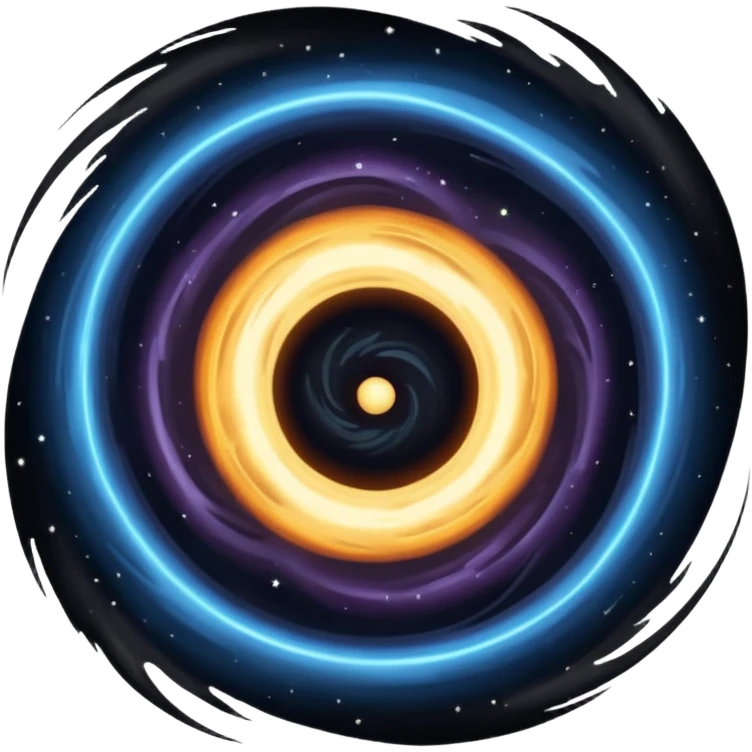 Black hole in space emoji