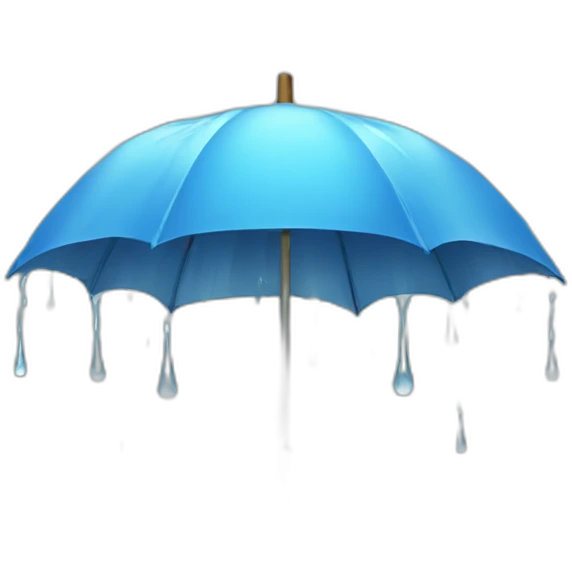 an umbrella in the rain emoji