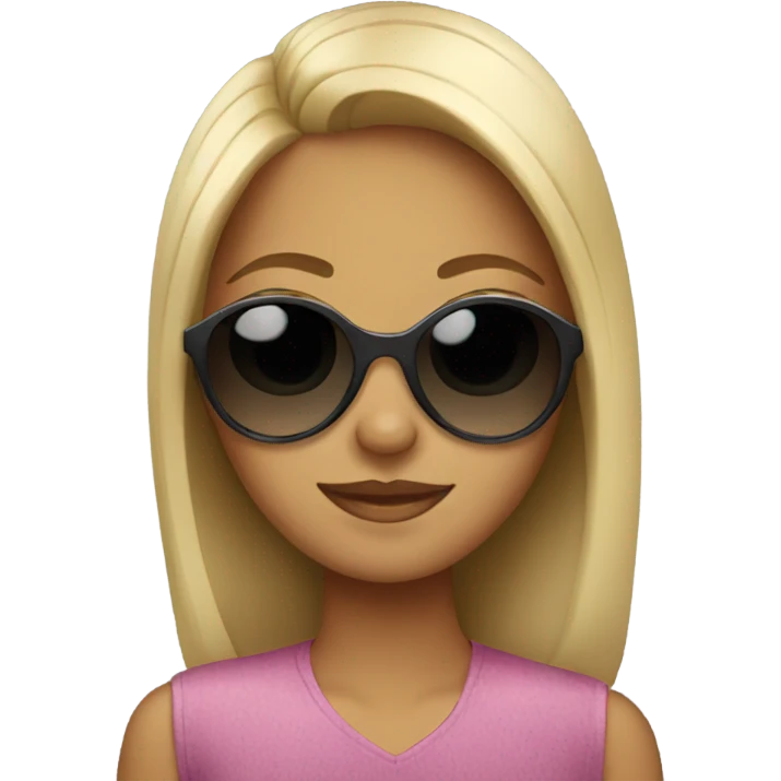 girl with sunglasses emoji
