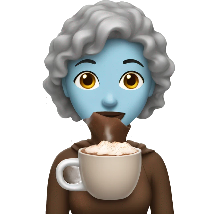 Lady with hot chocolate  emoji