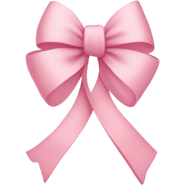 light pink ribbon bow emoji