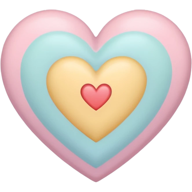 pastel heart with a gentle pastel stripe emoji