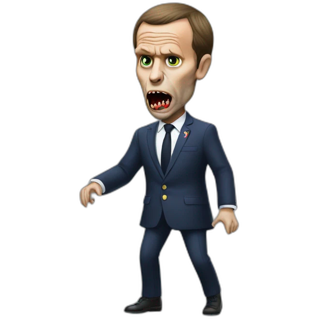zombie macron pockets the euros emoji