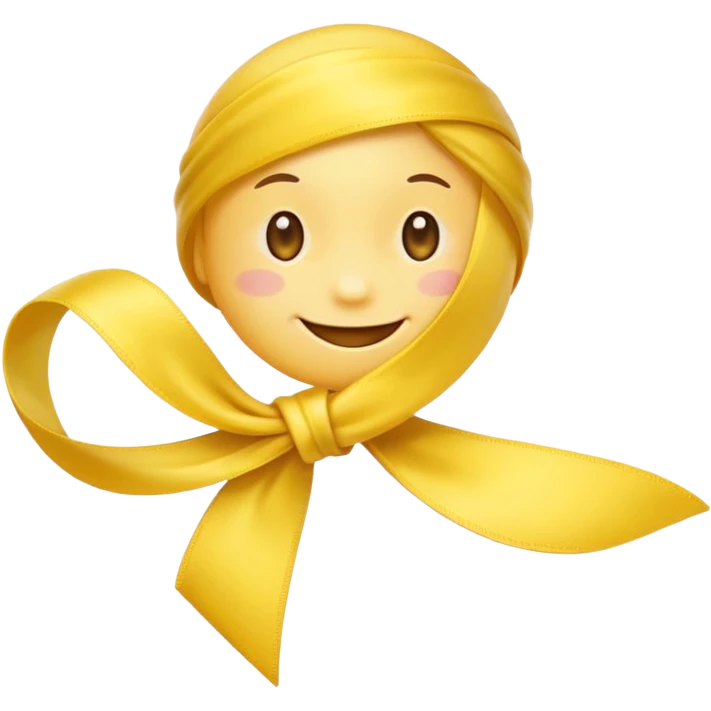 Yellow ribbon pookie emoji emoji