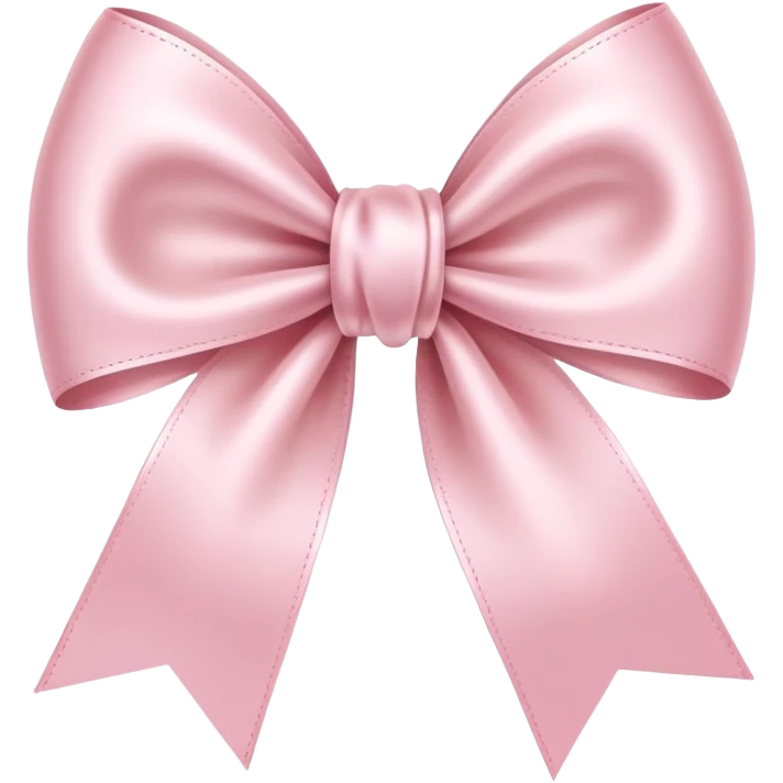 light pink ribbon bow emoji