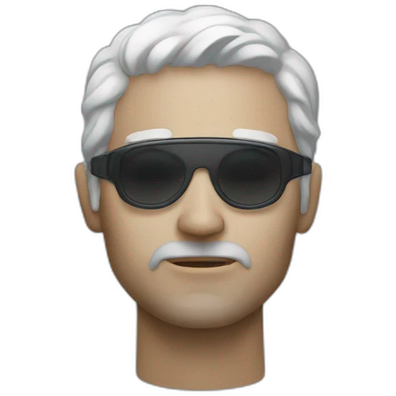 Blind man ex-ray power emoji