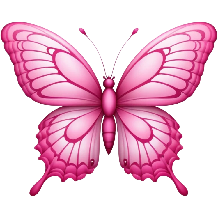 Pink butterfly emoji