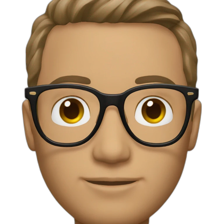 Guy with Cartier glasses emoji