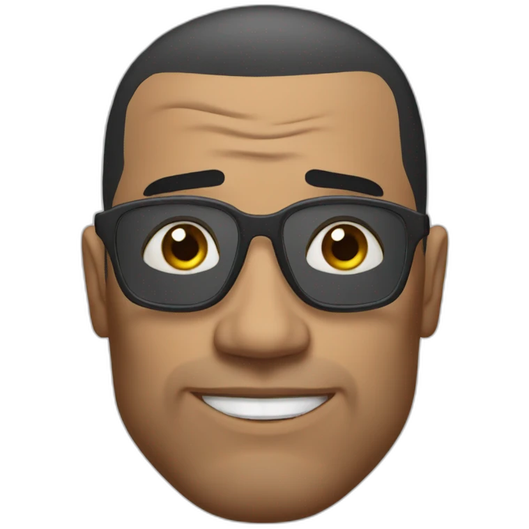 The rock side eye emoji