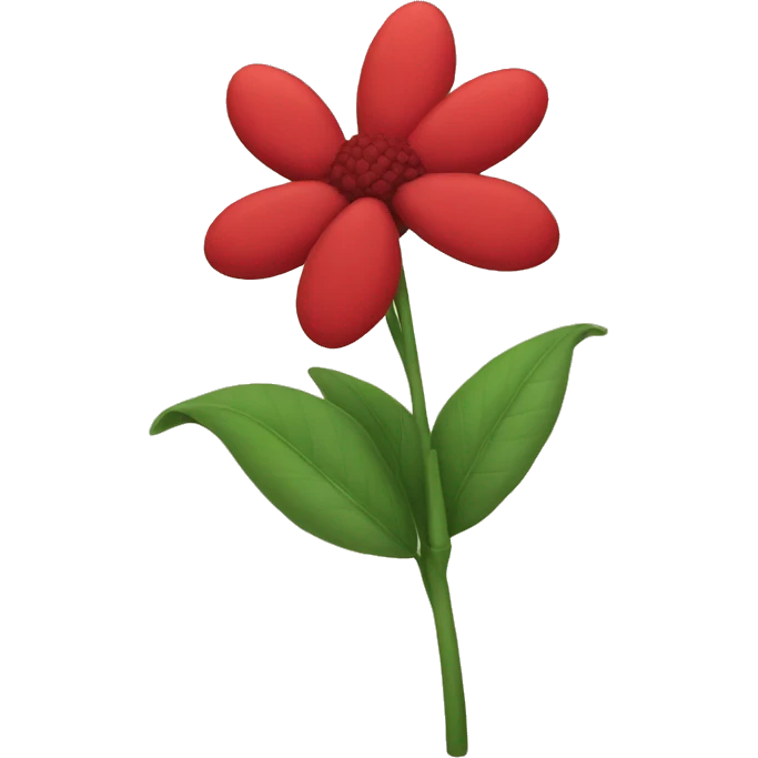 red flower emoji