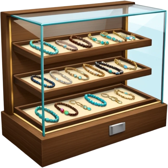 jewelry display case at Walmart emoji