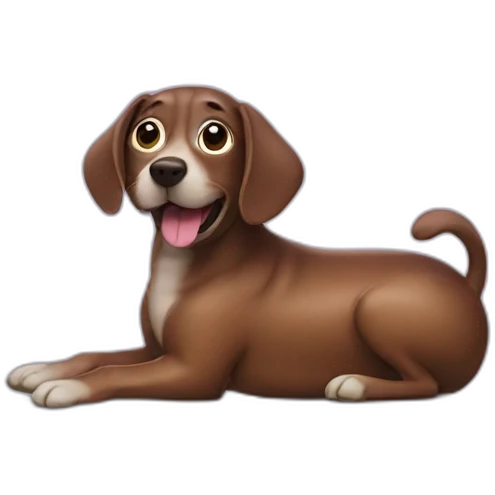 Eggplant Dog emoji