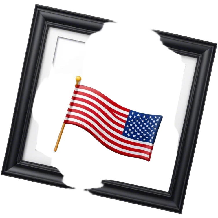 Upside down us flag emoji