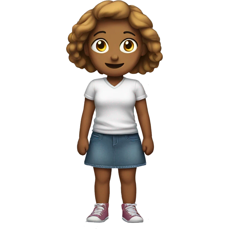 Bent knee girl  emoji