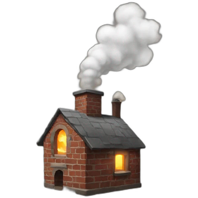 steam out of chimney emoji
