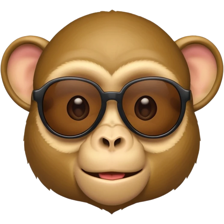A monkey with cool sunglasses emoji