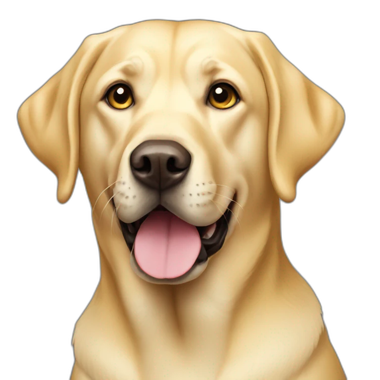 Yellow Labrador Retriever emoji