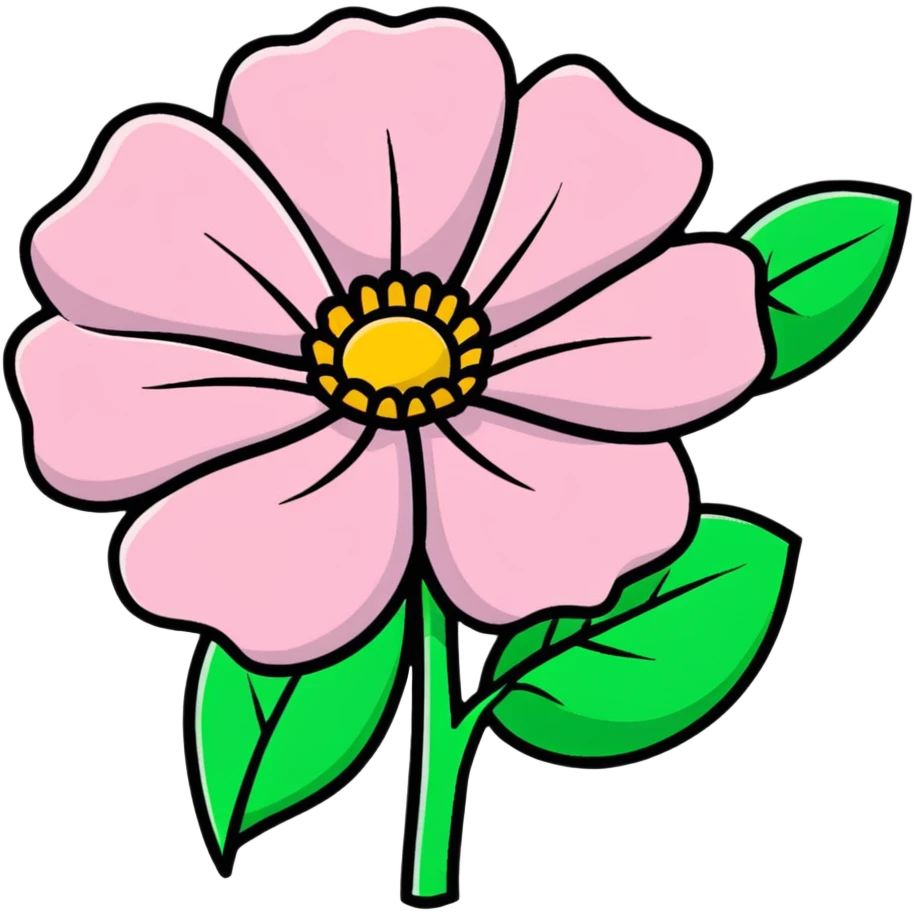 Pink flower emoji