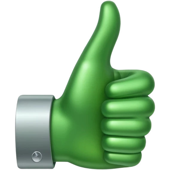thumbs up emoji, positive and bold, apple style emoji