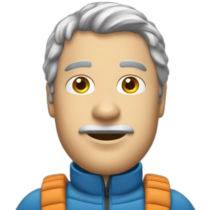 Un gros messieur dans un toboggan emoji
