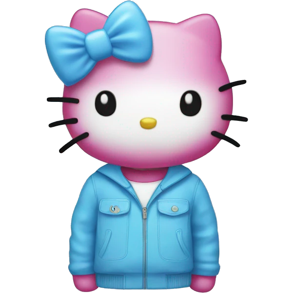 Hello kitty blue 💙 emoji