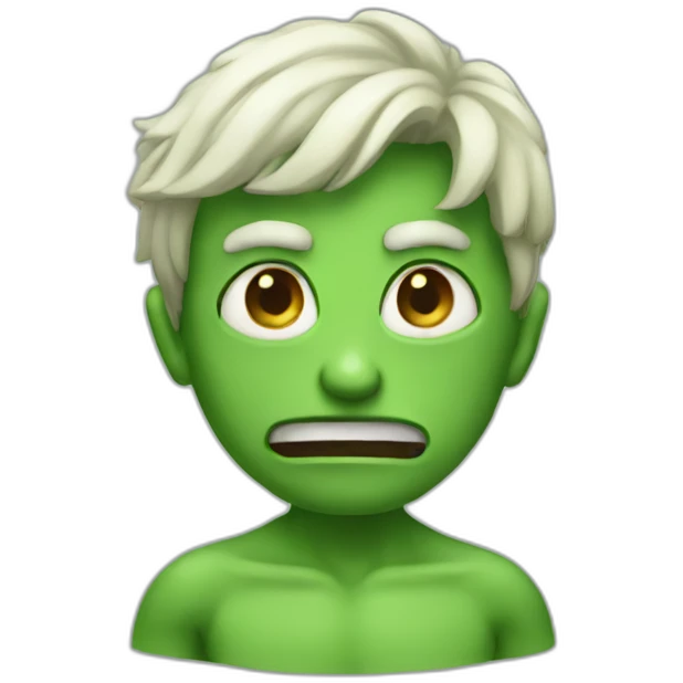 Mutant green emoji
